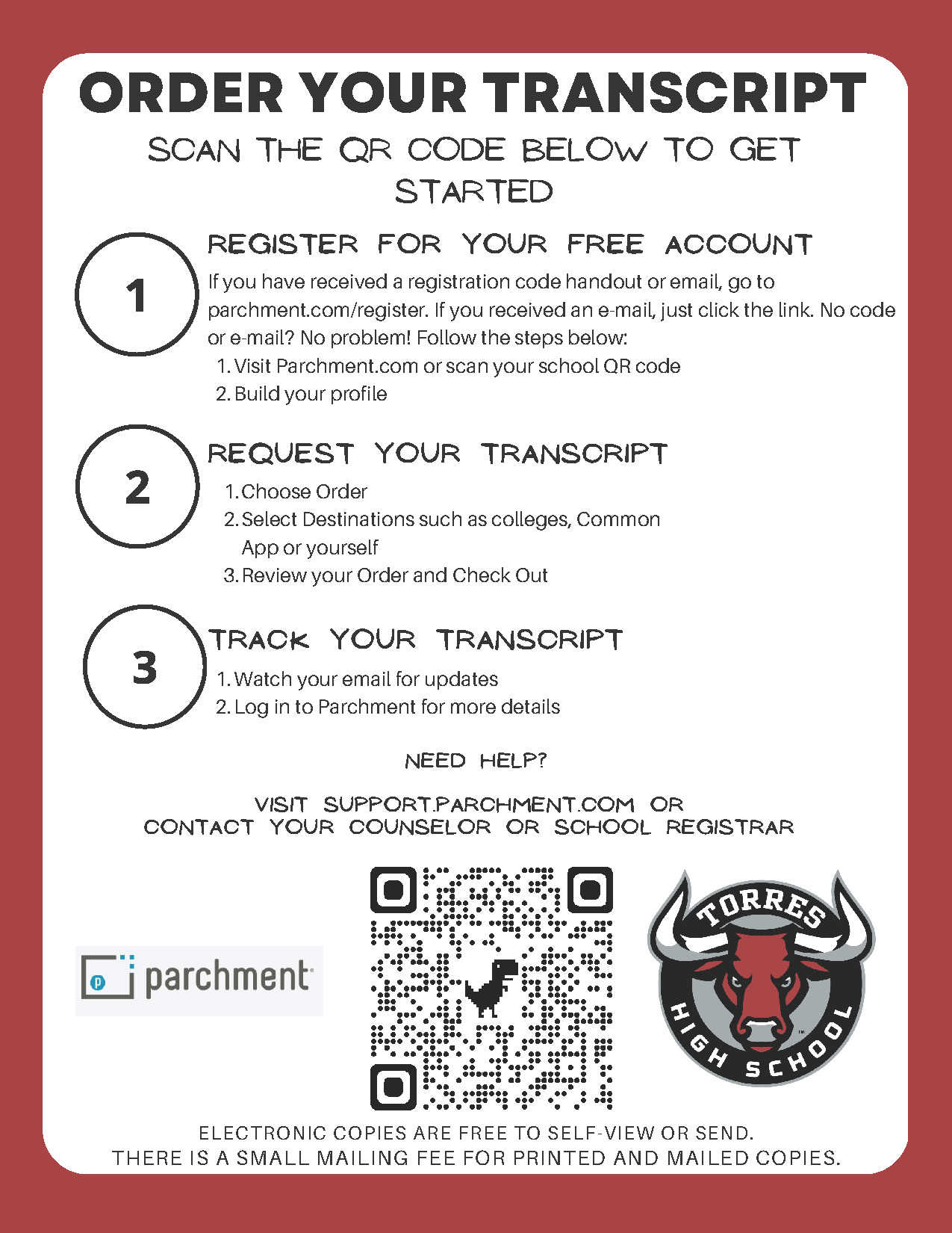 Parchment QR School Site Flyer