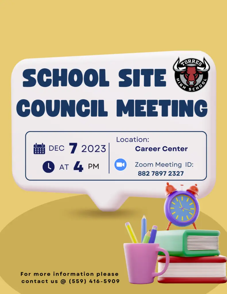 School Site Council Meeting #2 Flyer